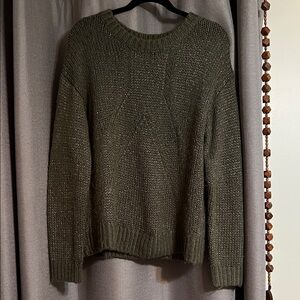Valette Forest Green Women's Crew Neck Sweater